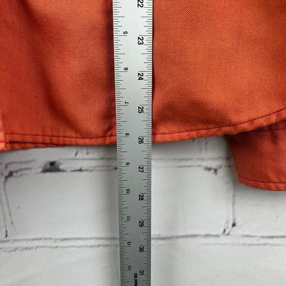 Arcteryx Orange Button Shirt Womens L Long Sleeve Relaxed Fit Outdoors Gorpcore - Picture 6 of 12